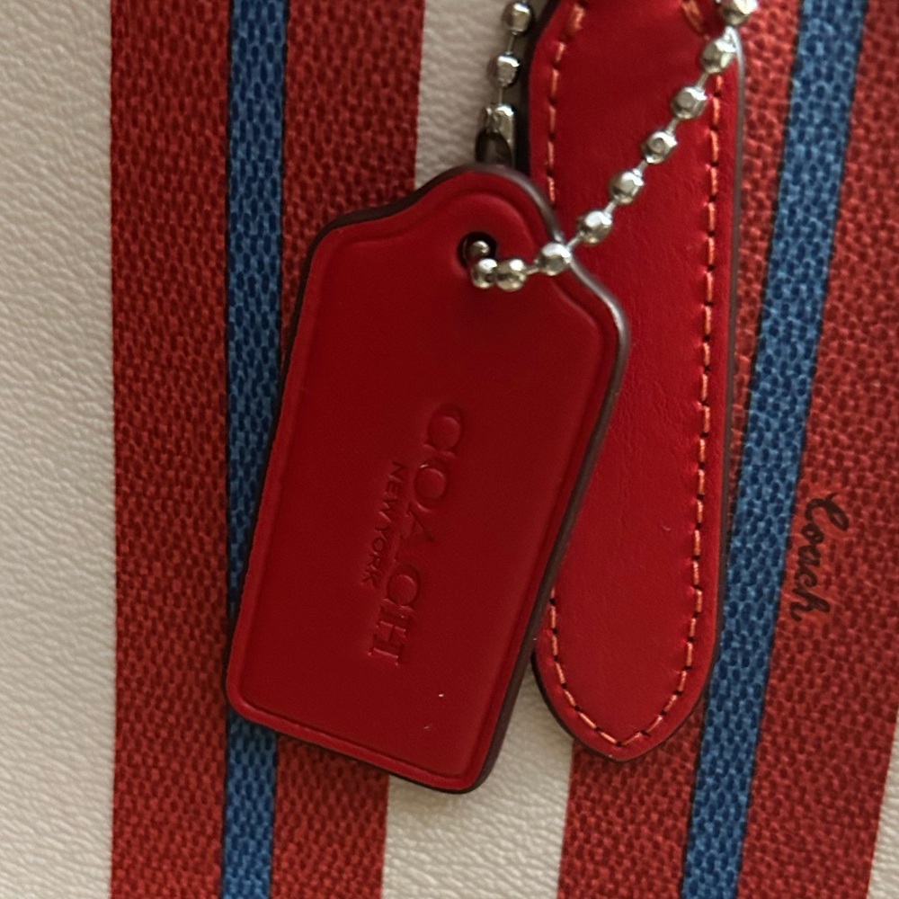 Coach City Striped Tote NWOT - Picture 8 of 11